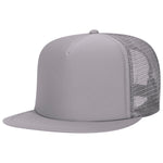 Otto 5-Panel High Crown Foam Trucker Flat Bill Hat, Snapback - 132-1037