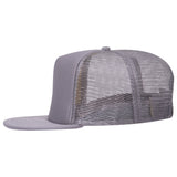 Otto 5-Panel High Crown Foam Trucker Flat Bill Hat, Snapback - 132-1037