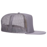 Otto 5-Panel High Crown Foam Trucker Flat Bill Hat, Snapback - 132-1037