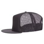 Otto 5-Panel High Crown Foam Trucker Flat Bill Hat, Snapback - 132-1037