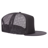 Otto 5-Panel High Crown Foam Trucker Flat Bill Hat, Snapback - 132-1037