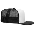 Otto 5-Panel High Crown Foam Trucker Flat Bill Hat, Snapback - 132-1037