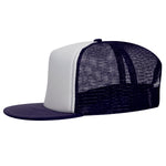 Otto 5-Panel High Crown Foam Trucker Flat Bill Hat, Snapback - 132-1037