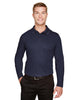 Devon & Jones DG20L Men's CrownLux Performance® Plaited Long Sleeve Polo
