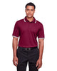 Devon & Jones DG20C Men's CrownLux Performance® Plaited Tipped Polo