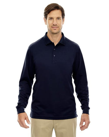 CORE365 88192T Men's Tall Pinnacle Performance Long Sleeve Piqué Polo