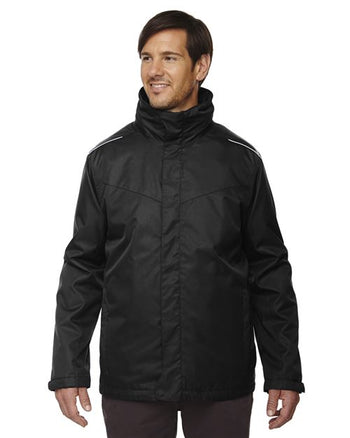 CORE365 88205T Men's Tall Region 3-in-1 Jacket with Fleece Liner