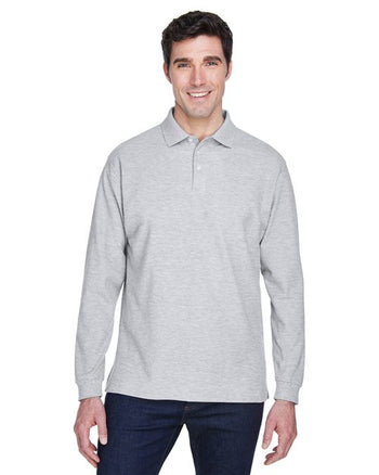 Devon & Jones D110 Men's Pima Piqué Long Sleeve Polo