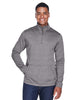Devon & Jones DG798 Men's Newbury Mélange Fleece Quarter-Zip Pullover
