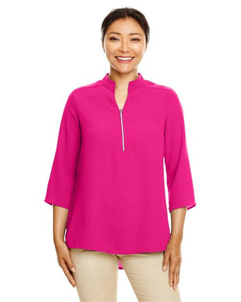 Devon & Jones DP611W Women's Perfect Fit™  Three-Quarter Sleeve Crepe Tunic