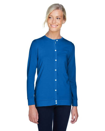Devon & Jones DP181W Women's Perfect Fit™ Ribbon Cardigan