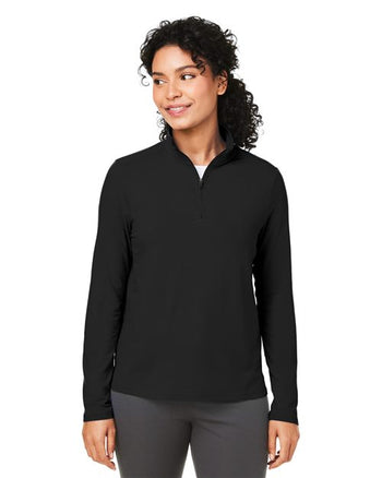 Devon & Jones DG425W Women's Raleigh Stretch Quarter-Zip Pullover