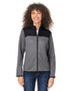 CORE365 CE74W Women's Venture Heathered Stripe Hybrid Jacket
