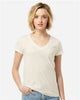 Tultex 214 Women's Fine Jersey V-Neck T-Shirt