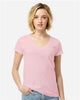 Tultex 214 Women's Fine Jersey V-Neck T-Shirt