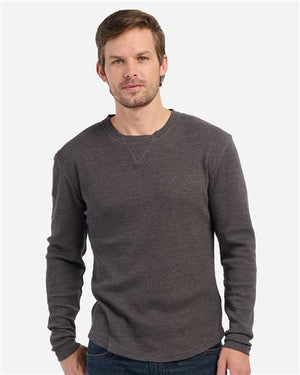 Boxercraft BM3103 Men's Waffle Knit Long Sleeve T-Shirt - 