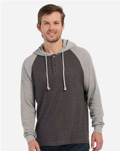 Boxercraft BM3702 Unisex Waffle Knit Pullover Hooded Long Sleeve T-Shirt - 