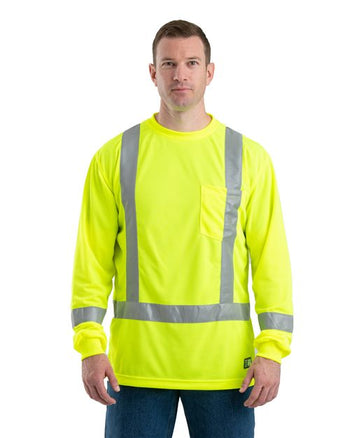 Berne Apparel HVK013T Men's Tall Hi-Vis Class 3 Performance T-Shirt