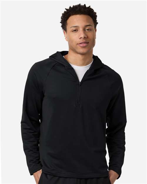 Team 365 TT200 Men's Qualify Quarter-Zip Hooded Pullover