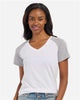 Boxercraft BW2204 Women's Colorblocked V-Neck T-Shirt