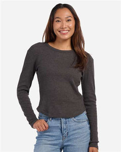 Boxercraft BW3103 Women's Waffle Knit Baby Long Sleeve T-Shirt - 