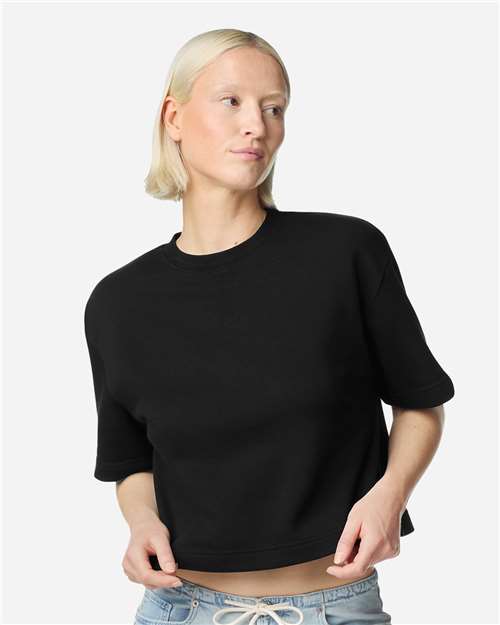 American Apparel FTCB0 Women's French Terry Mid-Length Boxy Top