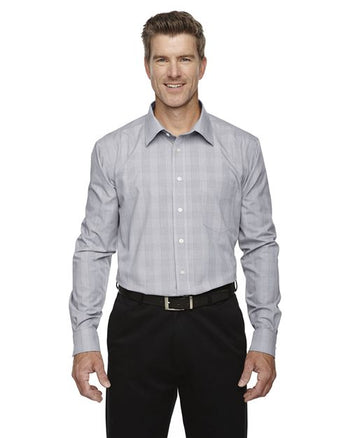 Devon & Jones DG520 Men's Crown Collection® Glen Plaid Woven Dress Shirt