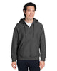 Team 365 TT97 Unisex Zone HydroSport™ Heavyweight Quarter-Zip Hooded Sweatshirt
