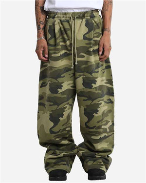 Shaka Wear SHGPF Unisex Garment-Dyed Pleated Fleece Pants - 