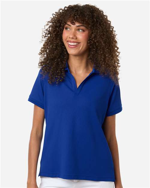 Team 365 TT130W Women's Topspin Stretch Grid Textured Polo