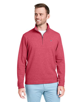 vineyard vines K002708 Men's Saltwater Quarter-Zip Pullover