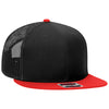 Otto Cap 141-1070 Otto Snap 6 Panel Mid Profile Mesh Back Trucker Snapback Hat