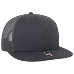 Otto Cap 141-1070 Otto Snap 6 Panel Mid Profile Mesh Back Trucker Snapback Hat