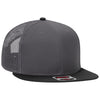 Otto Cap 141-1070 Otto Snap 6 Panel Mid Profile Mesh Back Trucker Snapback Hat