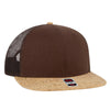 Otto Cap 141-1070 Otto Snap 6 Panel Mid Profile Mesh Back Trucker Snapback Hat