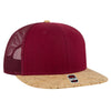 Otto Cap 141-1070 Otto Snap 6 Panel Mid Profile Mesh Back Trucker Snapback Hat