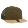 Otto Cap 141-1070 Otto Snap 6 Panel Mid Profile Mesh Back Trucker Snapback Hat