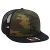 Otto Cap 141-1070 Otto Snap 6 Panel Mid Profile Mesh Back Trucker Snapback Hat