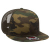 Otto Cap 141-1070 Otto Snap 6 Panel Mid Profile Mesh Back Trucker Snapback Hat