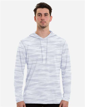 ANETIK MVLPRH6 Men's Low Pro Tech Camo Hooded Long Sleeve T-Shirt - 