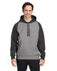 Team 365 TT96CB Unisex Zone HydroSport™ Heavyweight Colorblock Hooded Sweatshirt