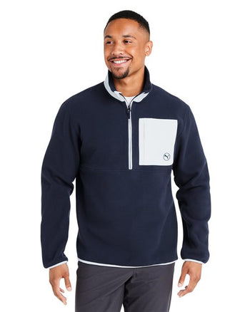 Puma Golf 628407 Men's Fleece Quarter-Zip Pullover