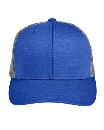 Team 365 TT802 Zone Sonic Heather Trucker Cap