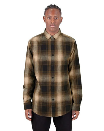 Shaka Wear SHHFS Unisex Plaid Flannel Overshirt