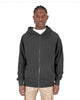 Shaka Wear SHGDZ Unisex Max Heavy Fleece Garment-Dyed Double-Zip Hooded Sweatshirt