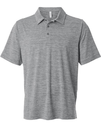 Team 365 TT125 Men's Relay Heathered Stripe Polo