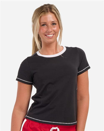 Boxercraft BW2106 Women's Contrast Stitch Baby Tee