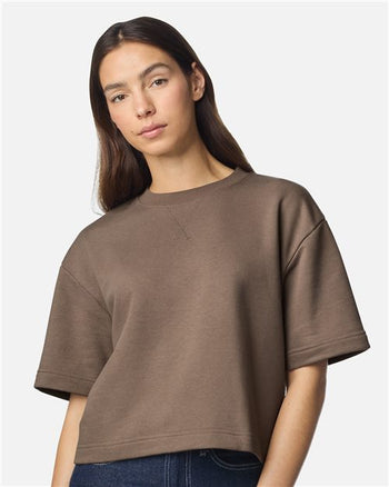 American Apparel FTCB0 Women's French Terry Mid-Length Boxy Top