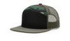Richardson 168 7-Panel Trucker Hat, Flat Bill Snapback