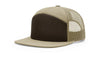 Richardson 168 7-Panel Trucker Hat, Flat Bill Snapback